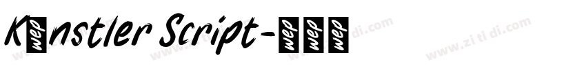 Künstler Script字体转换